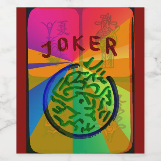 Joker Wijnlabel Wijn Etiket (Enkel label)