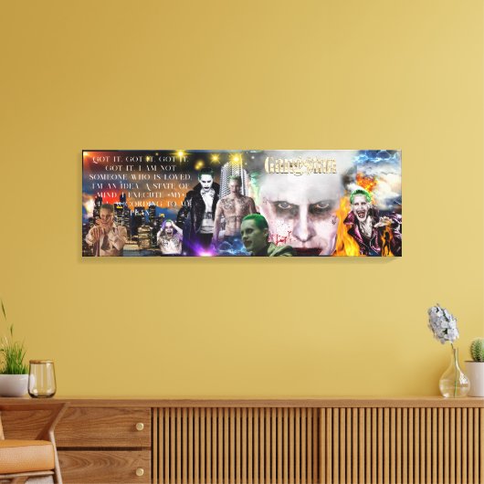 joker wild canvas afdruk (Insitu (Woonkamer))