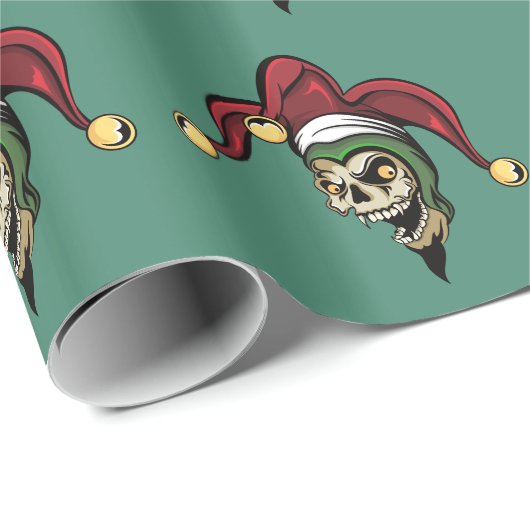 Joker Zombie Skull Cadeaupapier (Rol Hoek)