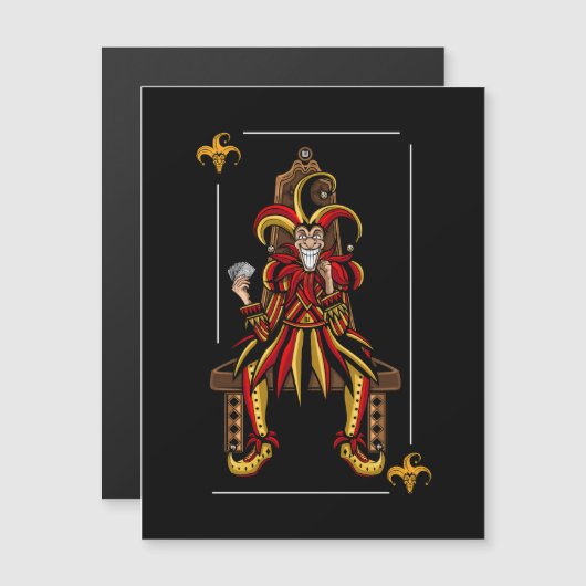 Jokers Wild Magnetische Uitnodiging (Voorkant / Achterkant)
