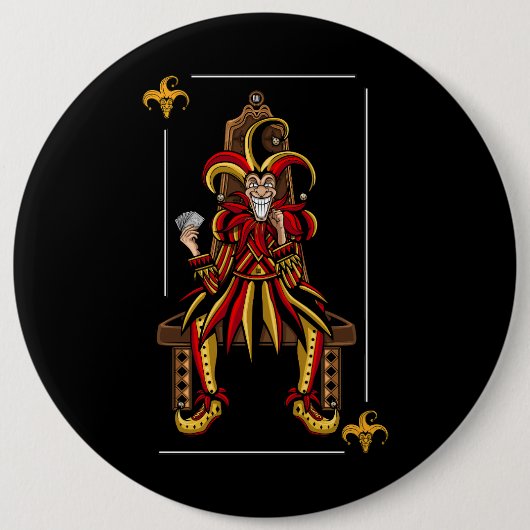 Jokers Wild Ronde Button 6,0 Cm (Voorkant)