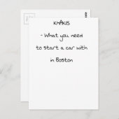 Jokes uit Boston Briefkaart (Voorkant / Achterkant)