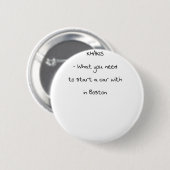 Jokes uit Boston Ronde Button 5,7 Cm (Voorkant /achterkant)