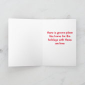 JOKING GNOME ZEGT "GNOME PLACE LIKE HOME" VAKANTIE FEESTDAGEN KAART (Binnen)