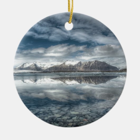 Jokulsarlon glacial lagune, IJsland Keramisch Ornament (Voorkant)