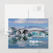 Jokulsarlon Glacial Lake in IJsland Panorama Briefkaart (Voorkant / Achterkant)