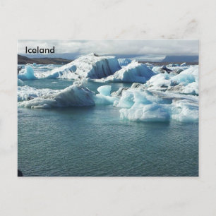 Jökulsárlón Glacier Lagoon, Zuidoost-IJsland Briefkaart