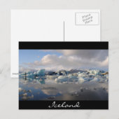 Jokulsarlon-gletsjermeer in IJsland Briefkaart (Voorkant / Achterkant)