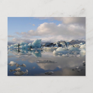 Jokulsarlon-gletsjermeer in IJsland briefkaart