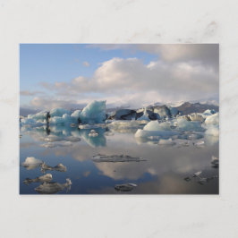 Jokulsarlon-gletsjermeer in IJsland briefkaart