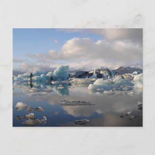 Jokulsarlon-gletsjermeer in IJsland briefkaart (Voorkant)