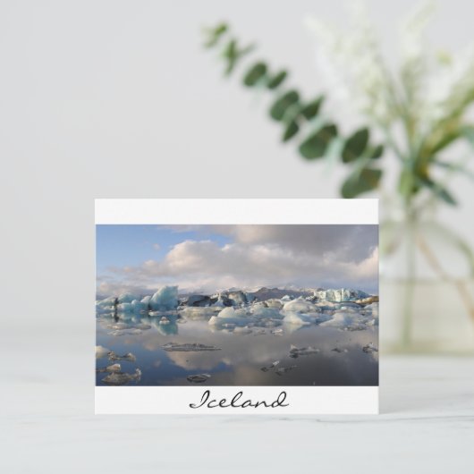 Jokulsarlon-gletsjermeer in IJsland Briefkaart (Staand voorkant)