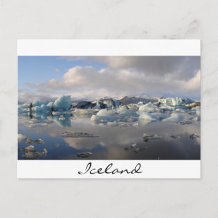 Jokulsarlon-gletsjermeer in IJsland Briefkaart