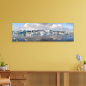 Jokulsarlon gletsjermeer in IJsland canvas print (Insitu (Woonkamer))