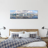 Jokulsarlon gletsjermeer in IJsland canvas print (Insitu (Slaapkamer))