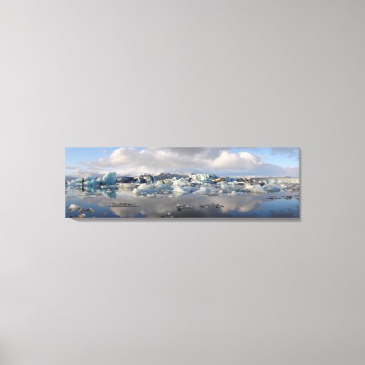 Jokulsarlon gletsjermeer in IJsland canvas print (Voorkant)