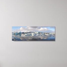 Jokulsarlon gletsjermeer in IJsland canvasprint Canvas Afdruk