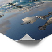 Jokulsarlon-gletsjermeer in IJsland poster (Hoek)