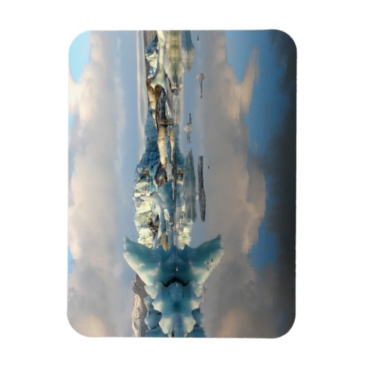 Jokulsarlon ijsberg meer rechthoekige magneet (Verticaal)