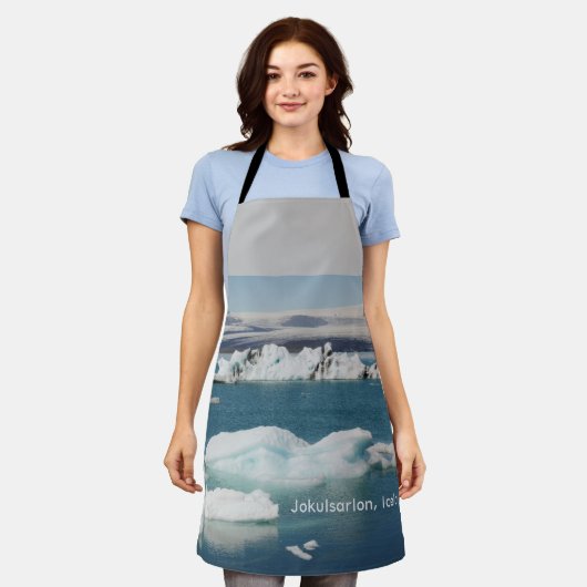Jokulsarlon IJsland Apron Schort (Gedragen)