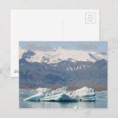 Jokulsarlon IJsland Briefkaart (Voorkant / Achterkant)