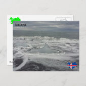 Jökulsárlón, IJsland Briefkaart (Voorkant / Achterkant)