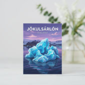 Jökulsárlón IJsland Briefkaart (Staand voorkant)