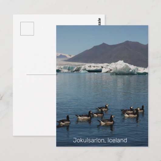 Jokulsarlon IJsland Briefkaart (Voorkant / Achterkant)