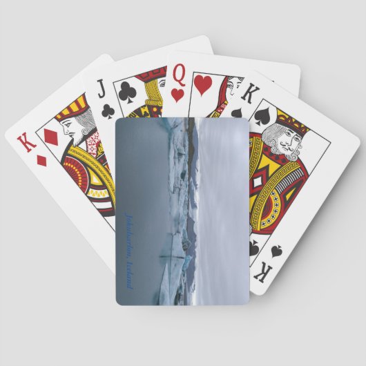 Jokulsarlon, IJsland-Glacier Lagoon, speelkaarten (Achterkant)