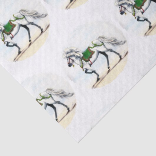 Jol Holiday IJslandse paarden Tissuepapier (Detail)