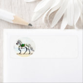 Jol KerstIJslandse paarden Etiket (Insitu)