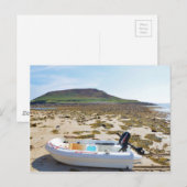 Jol op het strand briefkaart (Voorkant / Achterkant)