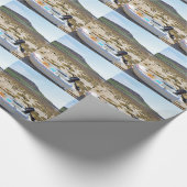 Jol op het strand cadeaupapier (Hoek)