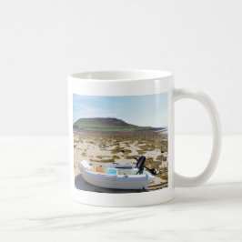 Jol op het strand koffiemok