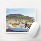 Jol op het strand muismat (Met muis)