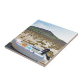 Jol op het strand tegeltje (Zijkant)