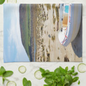 Jol op het strand theedoek (Gevouwen)
