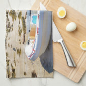 Jol op het strand theedoek (Quarter Fold)