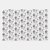 Jolabokaflod Books, Cats, and Cocoa Christmas Gift Inpakpapier Vel (Voorkant 2)