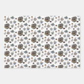 Jolabokaflod Books, Cats, and Cocoa Christmas Gift Inpakpapier Vel (Voorkant 2)