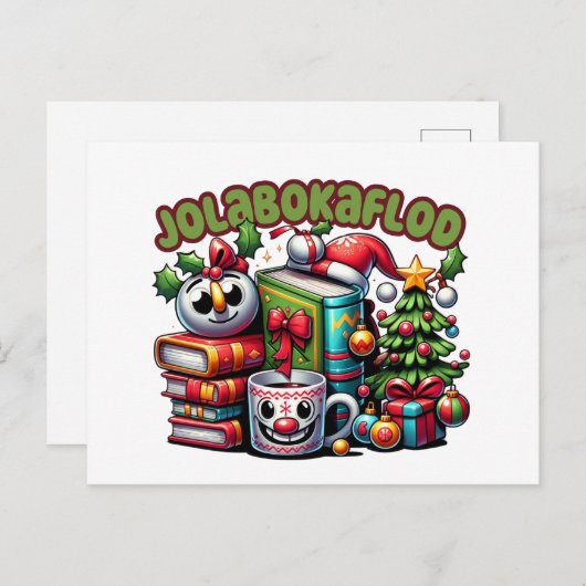 Jolabokaflod Briefkaart (Voorkant / Achterkant)