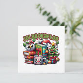 Jolabokaflod Feestdagenkaart (Staand voorkant)