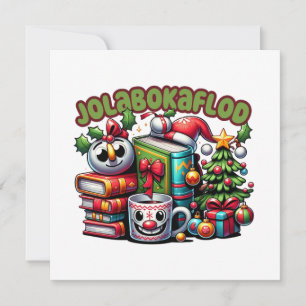 Jolabokaflod Feestdagenkaart