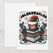 Jolabokaflod Feestdagenkaart (Voorkant / Achterkant)