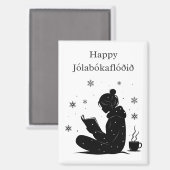 Jólabókaflóð – IJslands boek Overstroming, Poster  Magneet (Voorkant / Achterkant)