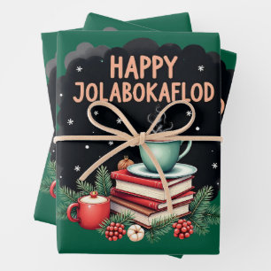 Jolabokaflod - IJslandse Boekenoverstroming Inpakpapier Vel