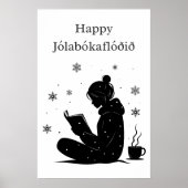 Jólabókaflóð – IJslandse Boekenstroom, Poster Cade (Voorkant)