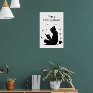 Jólabókaflóð – IJslandse Boekenstroom, Poster Cade