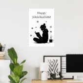 Jólabókaflóð – IJslandse Boekenstroom, Poster Cade (Thuiskantoor)