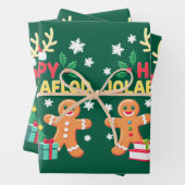 Jolabokaflod - IJslandse Boekenvloed Inpakpapier Vel (In situ)